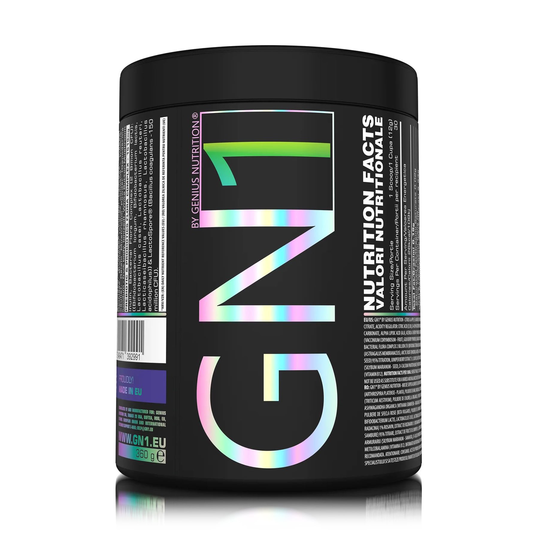 Вітамінно-мінеральний комплекс Genius Nutrition GN1 Цитрус та яблуко, в порошку, 360 г + пляшечка у подарунок